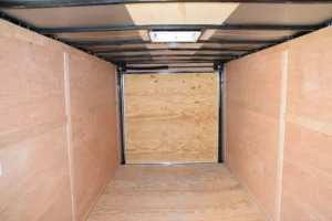 CY218 Cynergy 7x16 Enclosed Trailer TA White - Image 2