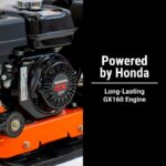 BravePro Forward Plate Compactor | 14 In. | Rubber Mat, Tank, and Wheel Kit | Honda GX160 - Image 4