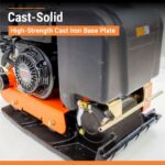BravePro Forward Plate Compactor | 14 In. | Rubber Mat, Tank, and Wheel Kit | Honda GX160 - Image 14