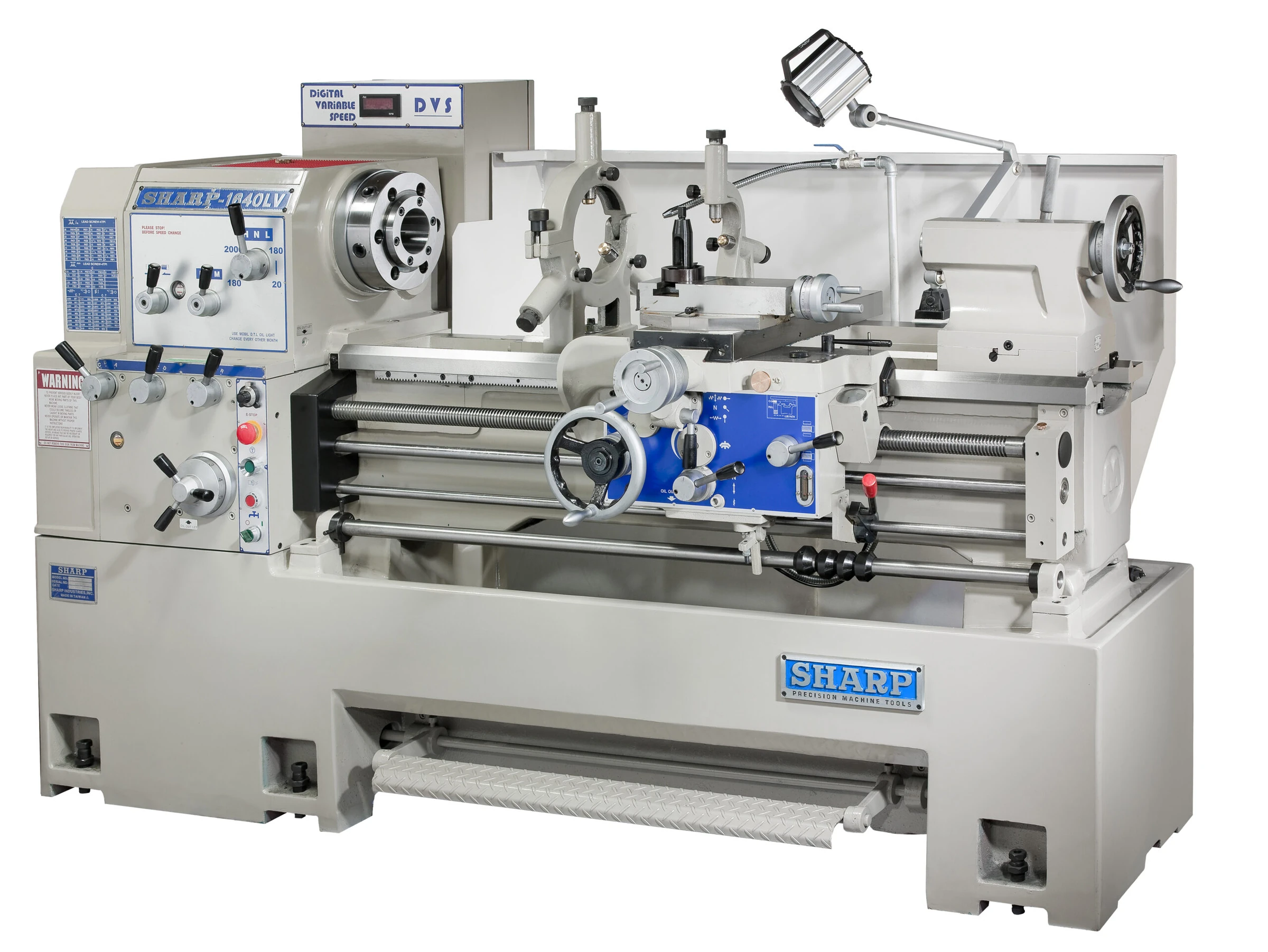 06_1640LV-scaled-1 Sharp Industries 220V 16” x 40” Swing Precision Lathe 1640L - Image 1