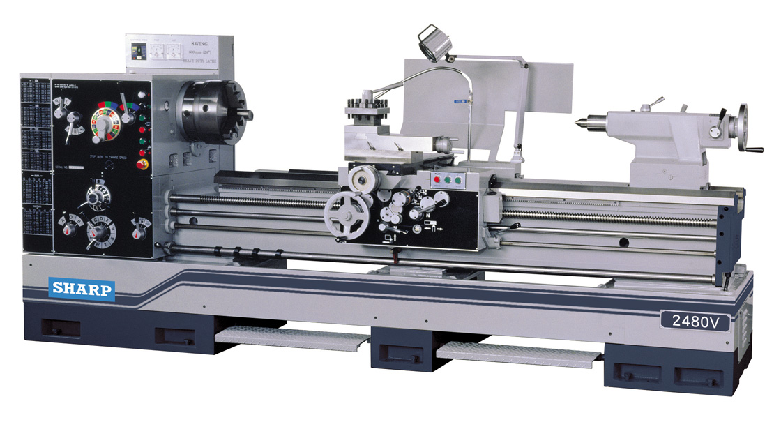 09_V20Series_0 Sharp Industries 440V 24” x 160” V Series Heavy Duty Precision Lathes 24160V - Image 1