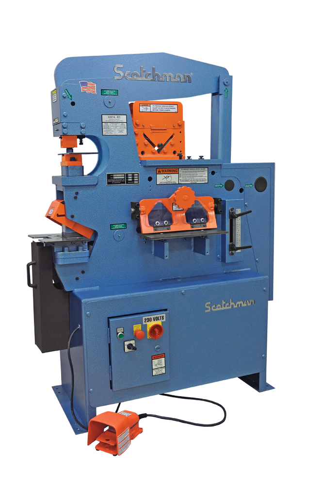 1-50514-EC-Scotchman-Ironworker Scotchman 50514-EC 208V Three Phase 50 Ton Hydraulic Ironworker 560052 - Image 1