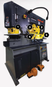 Marvel Amada Three Phase Spartan Series 71 Ton Heavy Duty Dual Cylinder Ironworker MSIW71D - Image 2