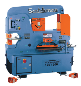 Scotchman DO 120/200-24M 208V Three Phase Dual Operator 120 Ton Hydraulic Ironworker 033908 - Image 2
