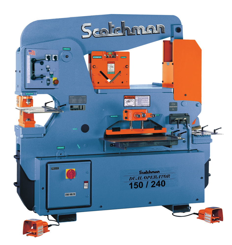 1-DO150_240-24M-Scotchman20Ironworker-3 Scotchman DO 150/240-24M 460V Three Phase Dual Operator 150 Ton Hydraulic Ironworker 037935 - Image 1