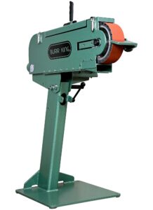 Burr King 3” x 79” Two Wheel Model 979 3 HP 440V Three Phase Belt Grinder 17403
