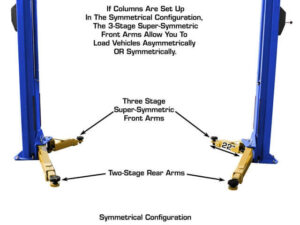 Atlas® Platinum PVL10 ALI Certified Adj Height 2 Post Lift 10,000 lbs w/Ext Kit - Image 9
