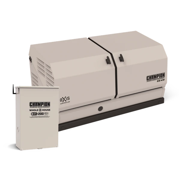 Champion 201222 22kW aXis Generator with 200A SE Transfer Switch Champion 201222 22kW aXis Generator with 200A SE Transfer Switch