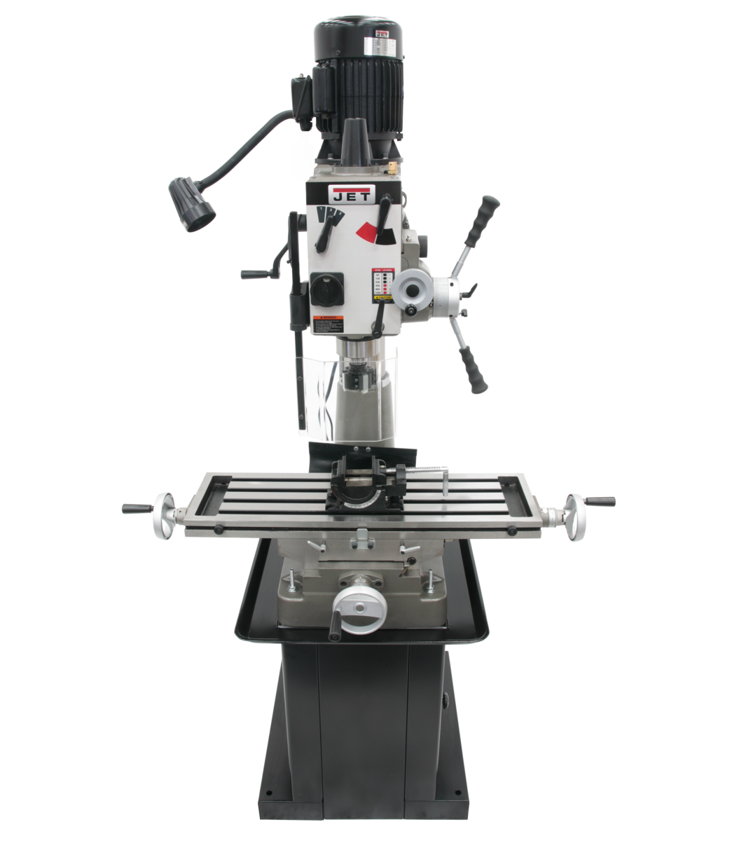 351147_main.png Jet JMD-40GHPF Geared Head Mill/Drill with Power Downfeed & Newall DP500 2-Axis DRO & X-Powerfeed 351147 - Image 1