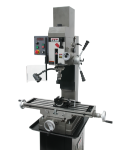 Jet JMD-45VSPFT Variable Speed Geared Head Square Column Mill/Drill with Power Downfeed & Newall DP700 2-Axis DRO 351156 - Image 2