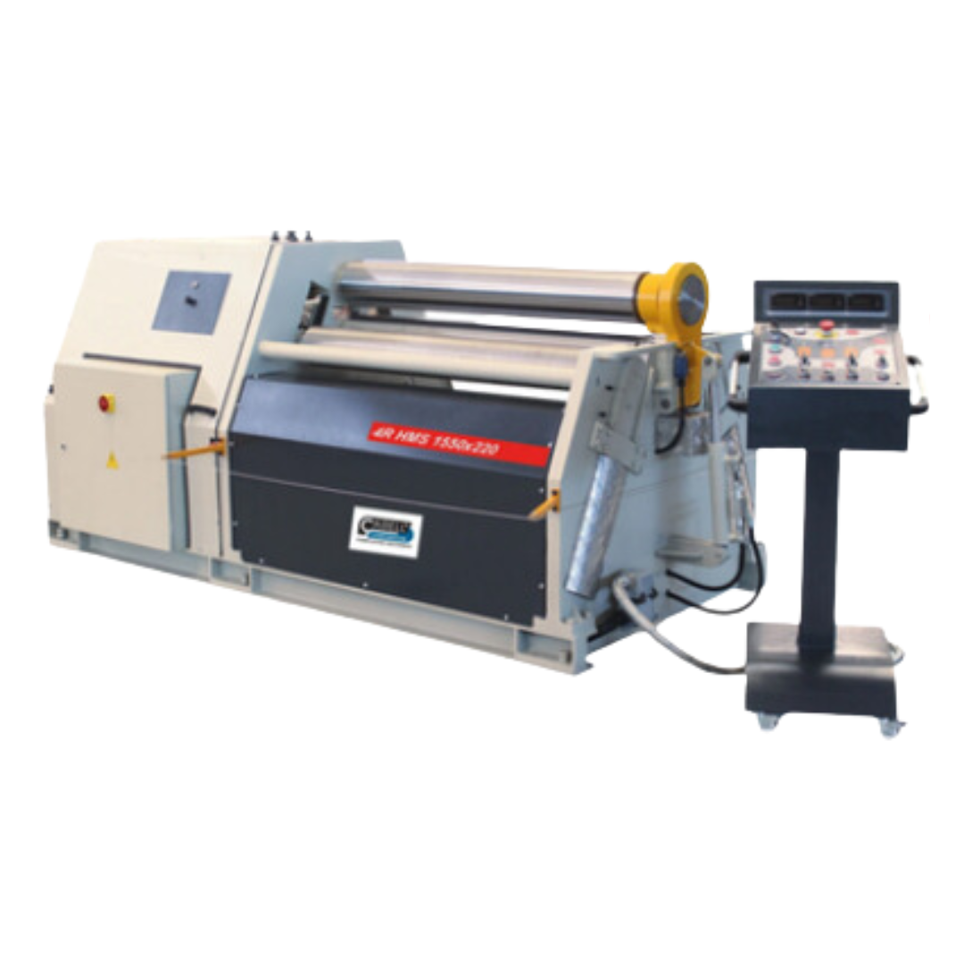4RHMS2028129_0-2.png Carell Industrial 4R-HMS Series 440V Three Phase 6’ x 5/16” 4-Roll Double-Pinch Hydraulic Plate Roll 2050x200 - Image 1