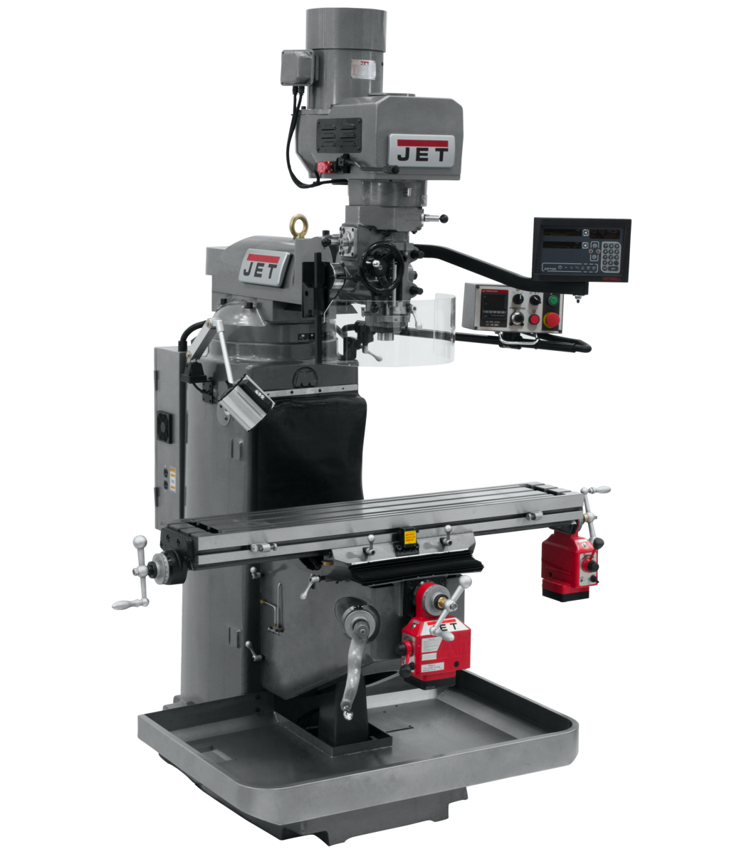690542_main.png Jet JTM-949EVS Mill With 3-Axis Newall DP700 DRO (Knee) With X and Y-Axis Powerfeeds 690542 - Image 1
