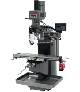 Jet JTM-949EVS Mill With 3-Axis Newall DP700 DRO (Quill) With X-Axis Powerfeed and Air Powered Draw Bar 690546