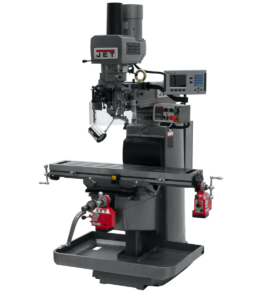 Jet JTM-1050EVS2/230 Mill With 3-Axis Acu-Rite 203 DRO (Knee) With X and Y-Axis Powerfeeds and Air Powered Draw Bar 690627