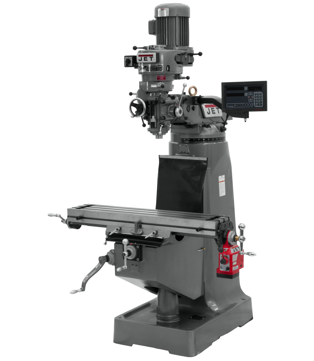691188_main.png Jet JTM-1 Mill With Newall DP700 DRO With X-Axis Powerfeed 691188 - Image 1