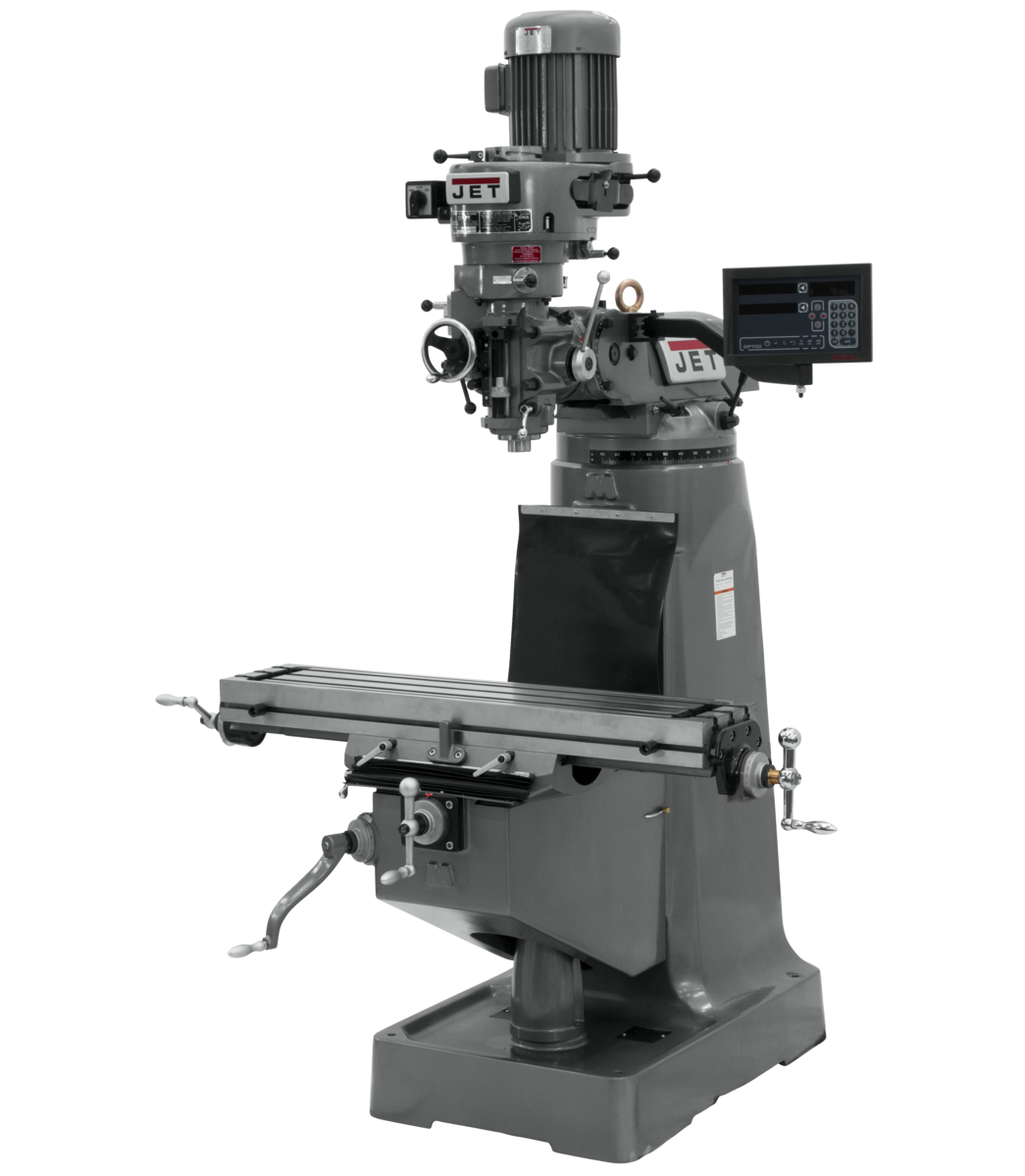 691190_main.png Jet JTM-1 Mill With 3-Axis Newall DP700 DRO (Quill) 691190 - Image 1