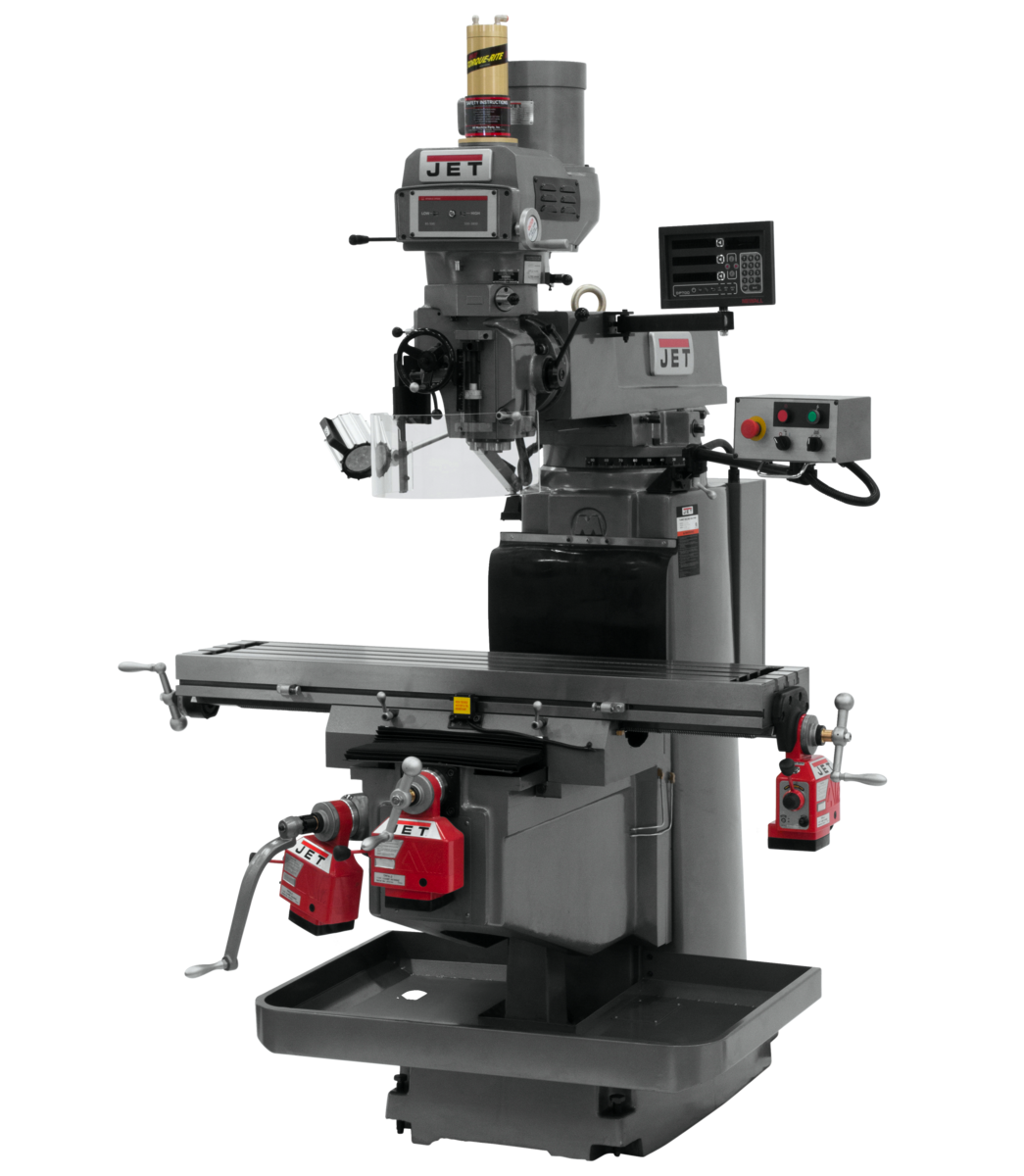 698072_main.png Jet JTM-1254VS with NEWALL DP700 DRO X, Y & Z Powerfeeds & Air Power Drawbar 698072 - Image 1