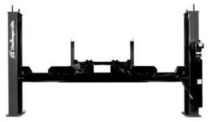 Challenger 4030XFX Closed Front Ex-Length Flat Deck 4 Post Lift - New Black Color