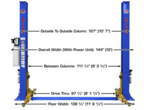 Atlas® Platinum PVL-9BP ALI Certified Base-Plate 2 Post Lift 9,000 lbs - Image 6