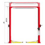 AMGO® Hydraulics OH-9 Super-Asymmetric® 2 Post Lift 9,000 lbs - Image 2