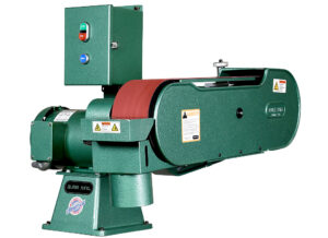 Burr King 4” x 60” Two Wheel 960-400 Fixed Speed 3 HP 220V Three Phase Belt Grinder with Magnetic Starter 95103 - Image 2