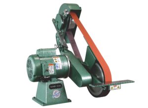 Burr King Knifemaker’s Edge 2” x 72” Two Wheel Belt Grinder with Fixed Speed and 10” Contact Wheel 960-272 98330 - Image 2