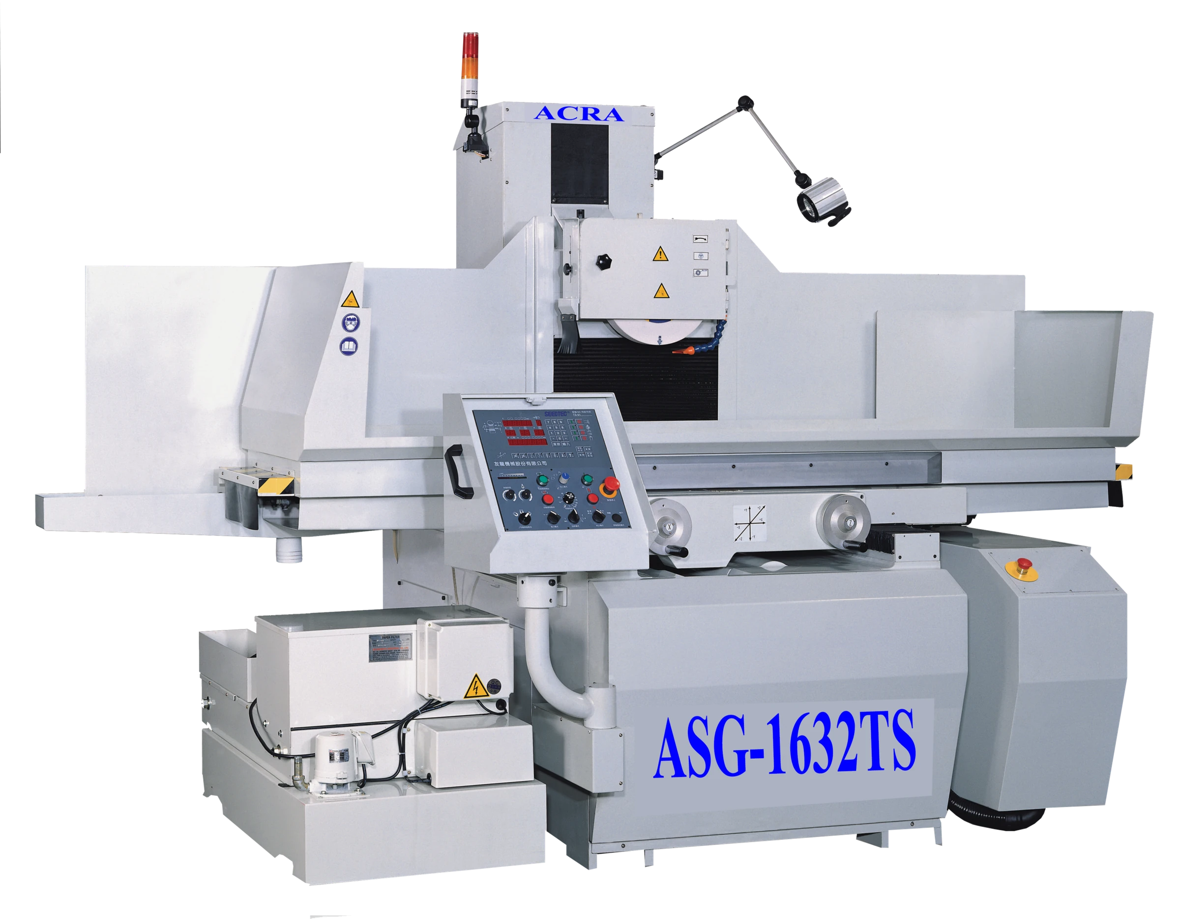 ASG-1632TS-Front-1-scaled-1 Acra 230V Three Phase 1632TS NC Control 3 Axis Surface Grinder AASG3 - Image 1