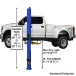 Atlas® Platinum PVL10 ALI Certified Adj Height 2 Post Lift 10,000 lbs w/Ext Kit - Image 15