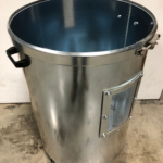 Coima 3 Barrel Waste Cans with Viewing Windows for SHK Series Dust Collectors