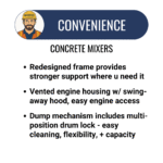 6 Cu Ft Concrete Mixer | Crown | Steel Drum | Honda Gas | Towable - Image 5