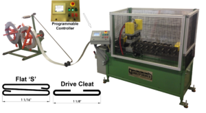 Ductformer 5HP 440V Three Phase Flat S and Drive Cleat Automated Coil Feed Rollform System