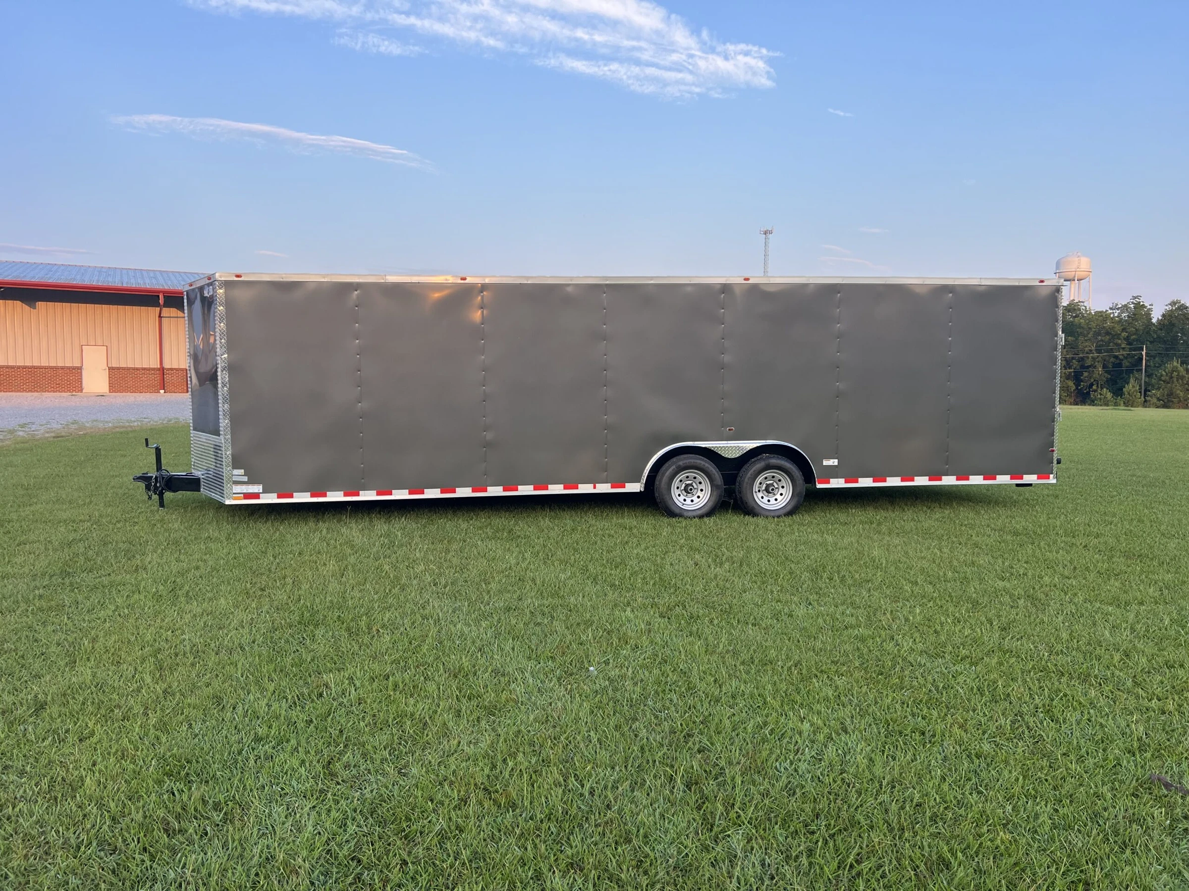 CY702-scaled-1 CY702 Cynergy 8.5x28 Enclosed Car Hauler 10K Charcoal Gray - Image 1
