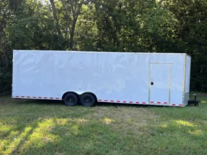 CY714 Cynergy 8.5x28 Enclosed Car Hauler 10K White