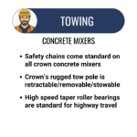 6 Cu Ft Concrete Mixer | Crown | Steel Drum | Honda Gas | Towable - Image 6