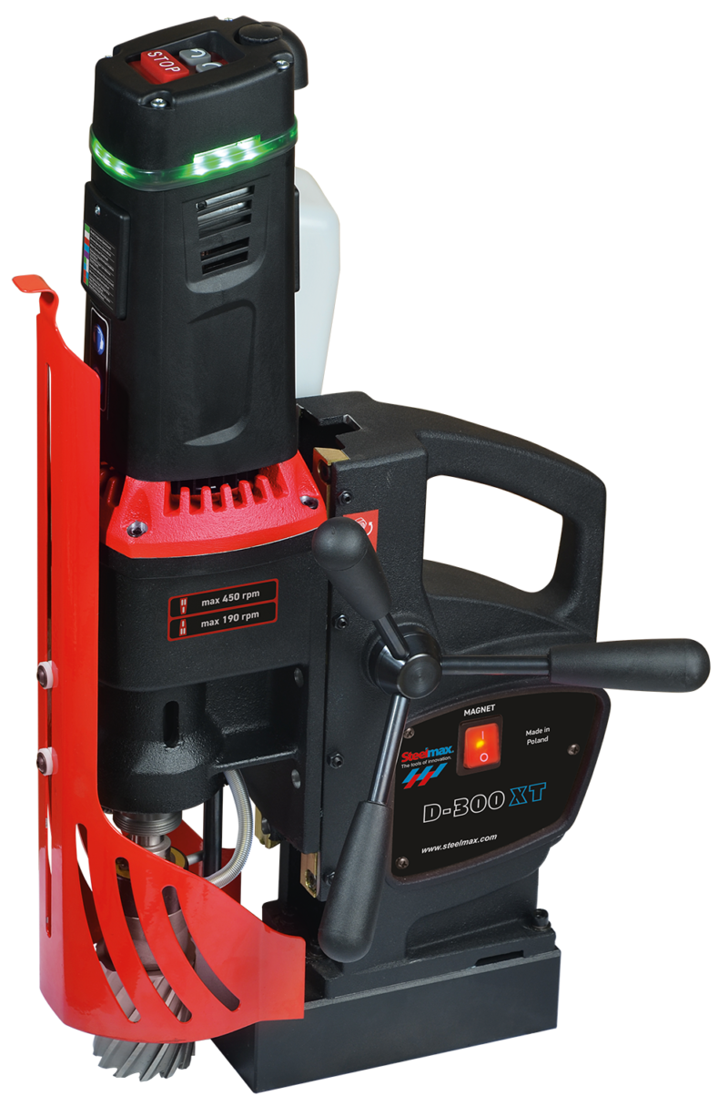D-300XT-SteelmaxWEB-800x1215-1 Steelmax 115V Single Phase Variable Speed Magnetic Tapping & Drilling Machine SM-D-300-XT - Image 1