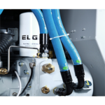 Elgi EN04-125-60T-G2 5HP 230 Volt Single Phase Rotary Screw Air Compressor Compressor 60 Gallon Horizontal Tank Mount with Dryer- 125 psi - Image 2