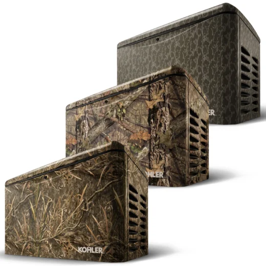 Kohler 20RCA 20kW Generator with Mossy Oak Camo Enclosure