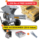 MudMixer Evolution Pro Bundle + 1,200 lbs FREE Quikrete!