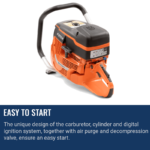 Husqvarna K1270 Rail Saw Powerhead – Gas - Image 3