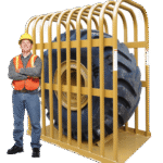 EarthMover Tire Inflation Cage