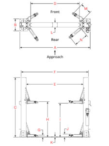 BendPak 9APF Floorplate Two-Post Lift for Low Ceilings 9,000 lbs - Image 6