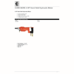 Core Bore Drill 6″ – Hydraulic 13 GPM Max – Hand-Held - Image 2