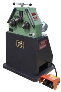 Carell Industrial Eagle Bending 220V Three Phase 1½” Sq. Tube 3-Roll Universal Roll Bender with LED Readout and Foot Pedal Control CP30-PR2V