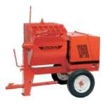 8 Cu Ft Mortar/Plaster Mixer Honda Gas Engine | Highway Towable