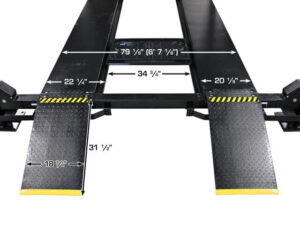 Atlas® Apex 9 ALI Certified 4 Post Hobbyist Parking Lift 9,000 lbs - Image 4