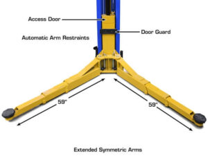 Atlas® Platinum PVL12 ALI Certified 2 Post Lift 12,000 lbs - Image 7