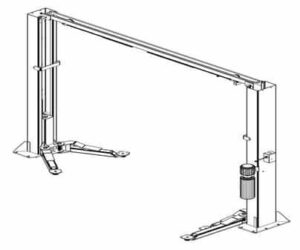 Whip Industries WAS112E Asymmetric/Symmetric Two Post Car Lift ALI Certified - Image 2