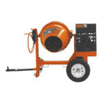 9 Cu Ft Cement Mixer | Brave | Steel Drum | Honda Gas | Towable - Image 2