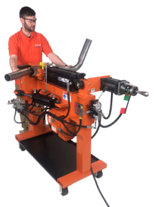 Huth 220V Three Phase 5HP 1605 Manual Knee Control Pipe Bender with 023 Die Package HB-05