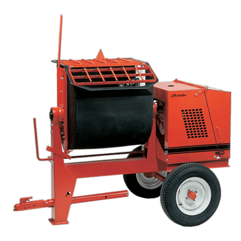 mortar-mixer-electric-crown-construction-equipment-609891.png 6 Cu Ft Mortar/Plaster Mixer | Poly-Drum | Baldor Electric Motor | Highway Towable - Image 1